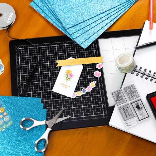 Harmony Diamond Chic Glitter Cardstock 8.5"X11" 20/Pkg-Turquoise - A50022PV-G15PH Harmony Diamond Chic Glitter Cardstock 8.5"X11" 20/Pkg-Turquoise - A50022PV-G15PH