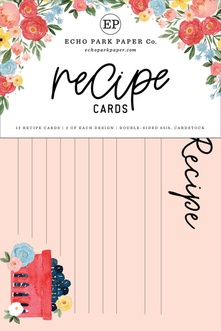 3 Pack - Echo Park Recipe Cards-Summer - 5A0023SC-1G6Y5 - 691835422596