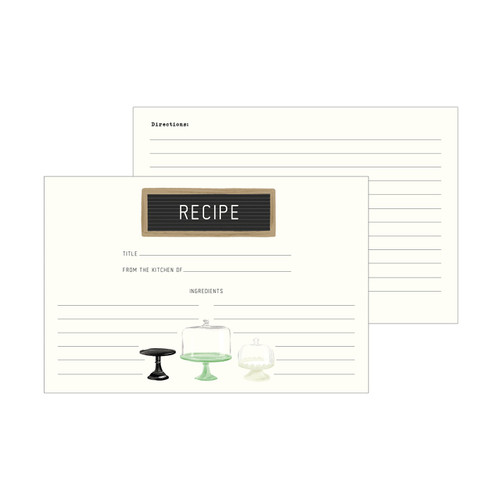 3 Pack - Echo Park Recipe Cards-Home Again - 5A0023R7-1G6WG