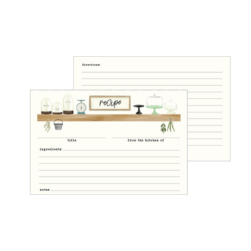 3 Pack - Echo Park Recipe Cards-Home Again - 5A0023R7-1G6WG