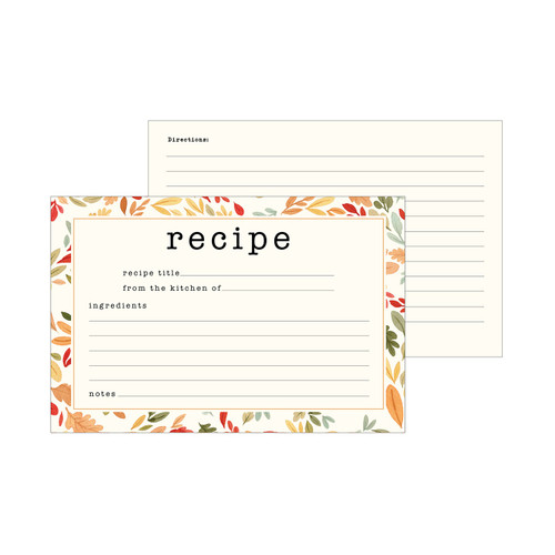 3 Pack Echo Park Recipe Cards-Hello Autumn 5A0023RP-1G6WY
