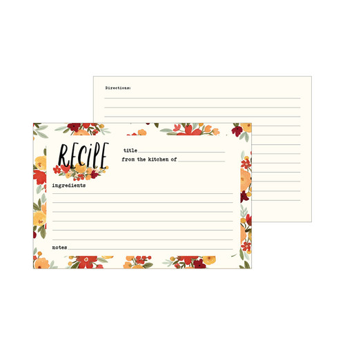 3 Pack Echo Park Recipe Cards-Hello Autumn 5A0023RP-1G6WY