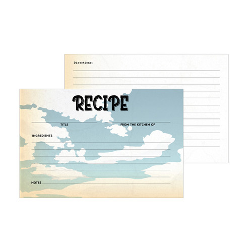 3 Pack Echo Park Recipe Cards-Cowboys 5A0023Q2-1G6Y3