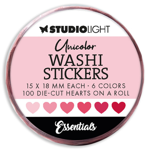 3 Pack Studio LightEssentials Washi Die-Cut Stickers-Nr. 18, Pinks 5A0023H9-1G6NB - 8713943151136