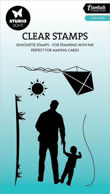 3 Pack - Studio Light Essentials Clear Stamps-Nr. 666, Dad & Kid - 5A0023M3-1G6PR - 8713943151655