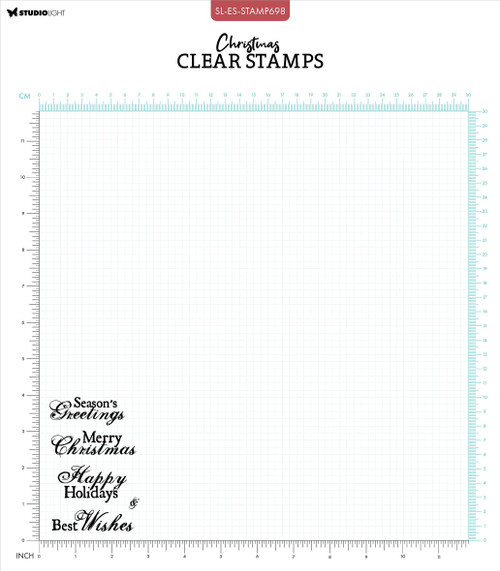 3 Pack Studio Light Essentials Clear Stamp-Nr. 698, Best Wishes 5A0023HH-1G6JF