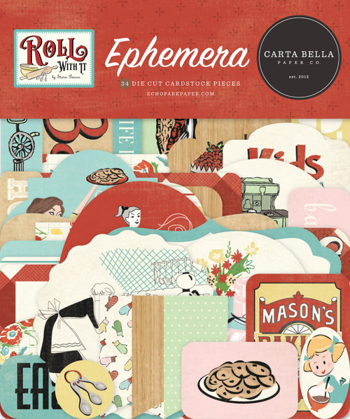 3 Pack Carta Bella Cardstock Ephemera-Icons, Roll With It 5A0023RD-1G6S0 - 691835428093