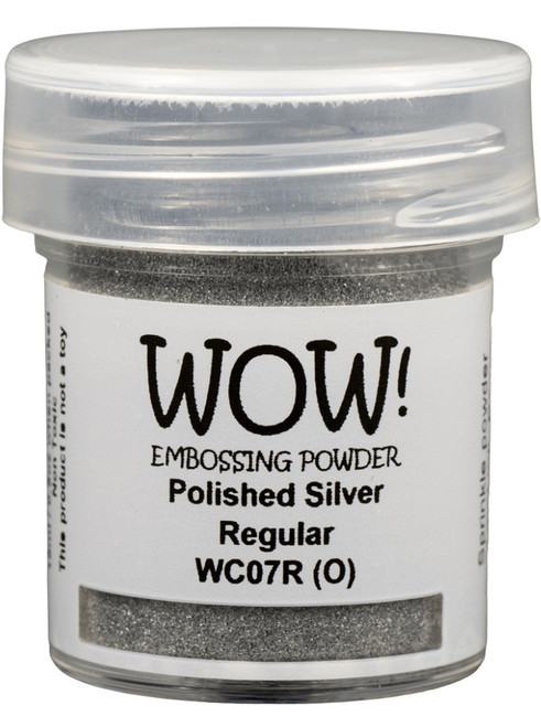 4 Pack WOW! Embossing Powder 15ml-Polished Silver Regular WOW-1G62R - 5056333104149