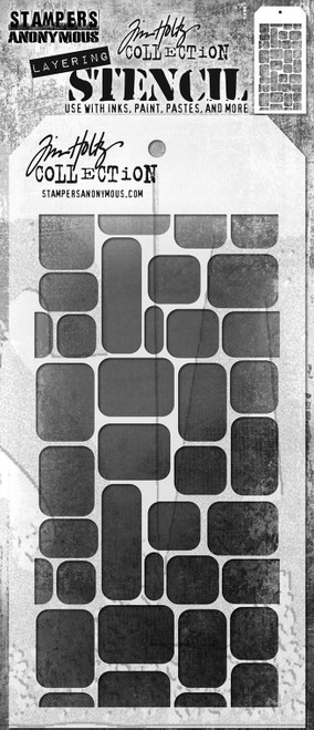 3 Pack Tim Holtz Layered Stencil 4.125"X8.5"-Labels THS-1G63H - 691835435008