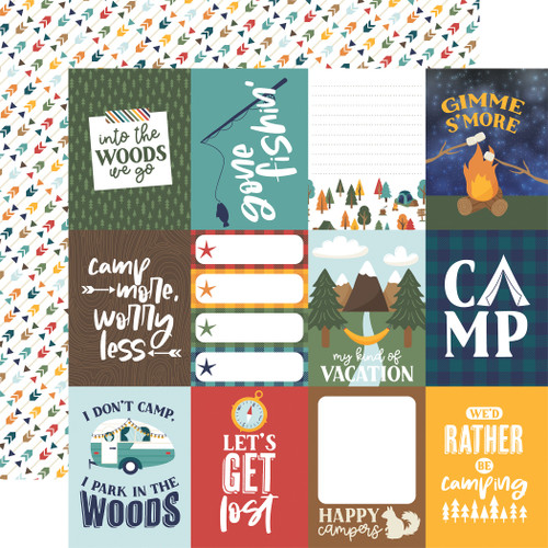 25 Pack Into The Wild Double-Sided Cardstock 12"X12"-3X4 Journaling Cards 5A0023SH-1G6WD - 691835410296
