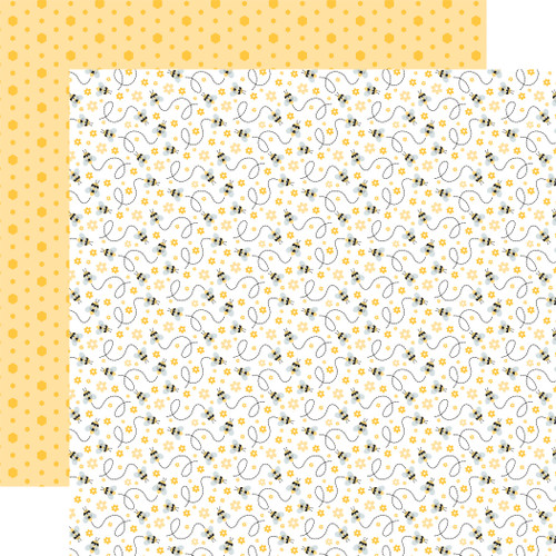 25 Pack Happy As Can Bee Double-Sided Cardstock 12"X12"-Busy Busy Bees 5A0023SF-1G6WR - 691835413099