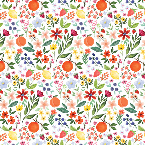 25 Pack Fruit Stand Double-Sided Cardstock 12"X12"-Fruit Blossoms 5A0023T2-1G6WX