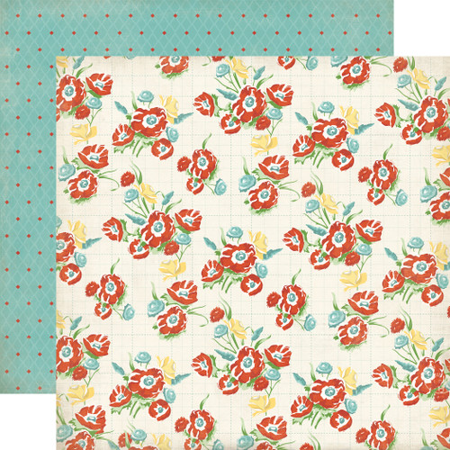 25 Pack Roll With It Double-Sided Cardstock 12"X12"-Roll With It Floral 5A0023T4-1G6WZ - 691835426198