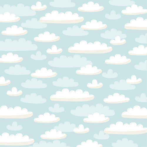 25 Pack Into The Wild Double-Sided Cardstock 12"X12"-Perfect Day Clouds 5A0023SH-1G6YY