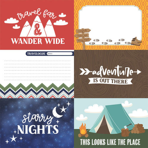 25 Pack Into The Wild Double-Sided Cardstock 12"X12"-6X4 Journaling Cards 5A0023SH-1G6Z4