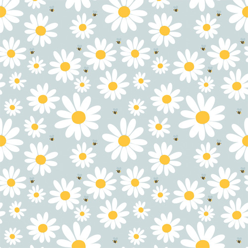 25 Pack Happy As Can Bee Double-Sided Cardstock 12"X12"-Lovely Bee Daisies 5A0023SF-1G6XN