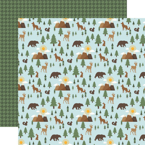 25 Pack Into The Wild Double-Sided Cardstock 12"X12"-Into The Woods 5A0023SH-1G6X4 - 691835410692