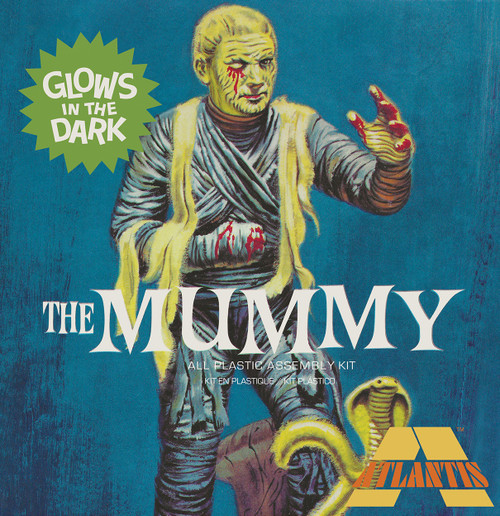 Atlantis Plastic Model Kit-Lon Chaney Jr. Mummy Glow Limited Ed. - 5A00242H-1G7CZ - 850002740981