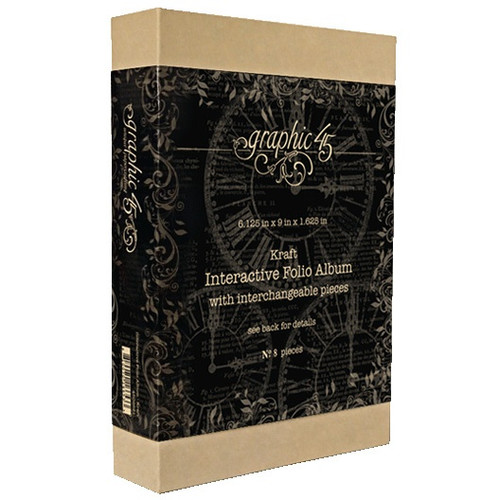 Graphic 45 Staples Interactive Folio Album-Kraft - 5A002447-1G7FK - 810070166533
