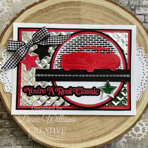 Creative Expressions Mini Shadowed Sentiments Craft Die-You're A Real Classic, By Sue Wilson 5A00243G-1G7F8