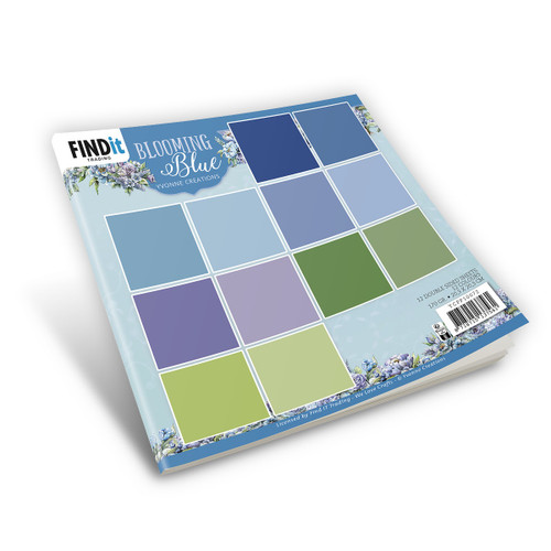 Find It Trading Yvonne Creations Paper Pack 8"X8" 12/Pkg-Solid Colors, Blooming Blue 5A0023XV-1G7ZB - 8718715137561