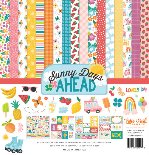 Echo Park Collection Kit 12"X12"-Sunny Days Ahead 5A0023QF-1G6YM - 691835424095