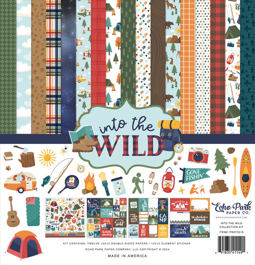 Echo Park Collection Kit 12"X12"-Into The Wild - 5A0023SY-1G6YQ - 691835411491 Echo Park Collection Kit 12"X12"-Into The Wild - 5A0023SY-1G6YQ - 691835411491