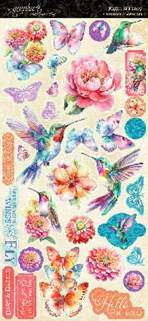 Graphic 45 Sticker Set-Flight Of Fancy - 5A00244L-1G7G8 - 810070165932