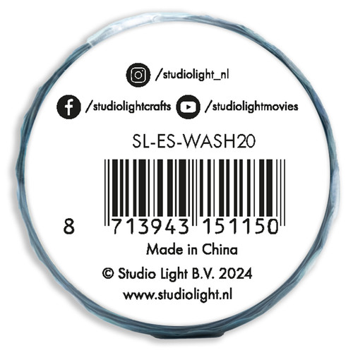 Studio Light Essentials Washi Die-Cut Stickers-Nr. 20, Blues 5A0023LF-1G6PB