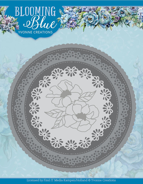 Find It Trading Yvonne Creations Die-Blooming Circle, Blooming Blue 5A0023XY-1G7ZG - 8718715136847