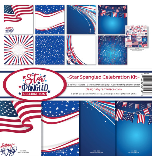 Reminisce Collection Kit 12"X12"-Star Spangled Celebration 5A0023WG-1G70T - 840310204534