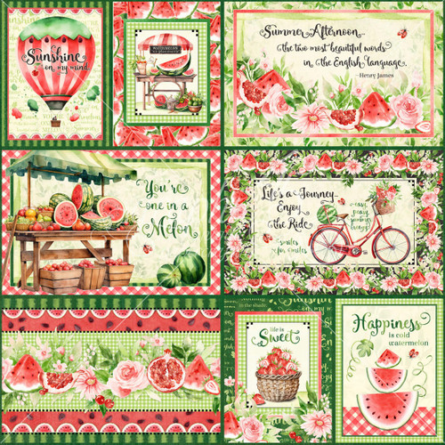 15 Pack Sunshine On My Mind Double-Sided Cardstock 12"X12"-Easy, Peasy, Summer Breezy 5A002446-1G7FC