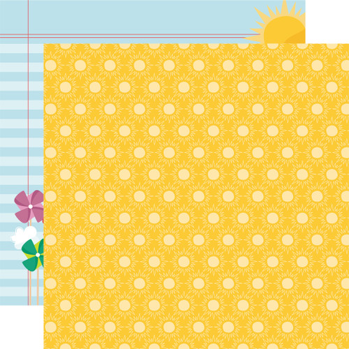 25 Pack Sunny Days Ahead Double-Sided Cardstock 12"X12"-Shine On Sunshine 5A0023S3-1G6T0 - 691835422992