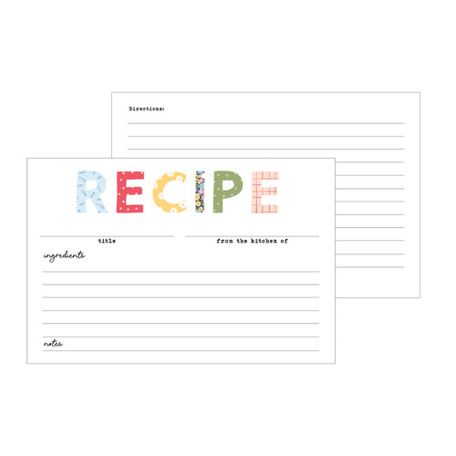 Echo Park Recipe Cards-Summer 5A0023SC-1G6Y5