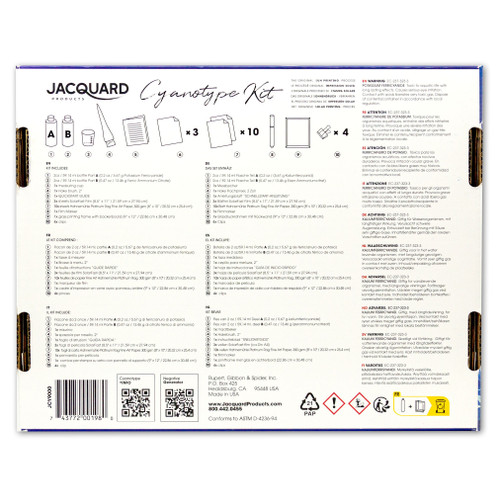 Jacquard Cyanotype Kit-Sun Printing Process - 5A00240K-1G79L Jacquard Cyanotype Kit-Sun Printing Process - 5A00240K-1G79L