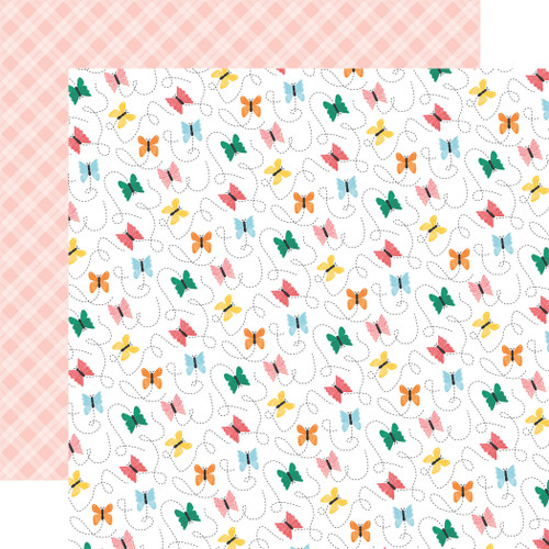 25 Pack Sunny Days Ahead Double-Sided Cardstock 12"X12"-Beautiful Butterflies 5A0023S3-1G6SB - 691835423098