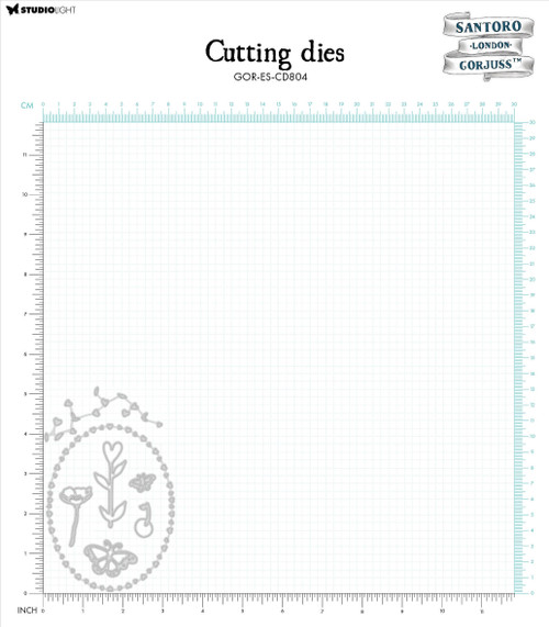 Studio Light Gorjuss Essentials Cutting Die-Nr. 804, Hearts, Butterflies & Flowers 5A0023H6-1G6PH