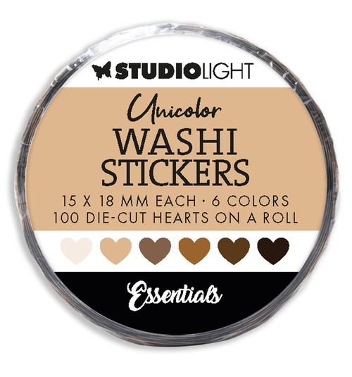 Studio Light Essentials Washi Die-Cut Stickers-Nr. 21, Browns 5A0023NK-1G6PG - 8713943151167
