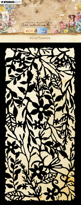 Studio Light Jenine's Mindful Art Wild & Free Stencil-Nr. 282, Wildflowers 5A0023KQ-1G6NM - 8713943151983
