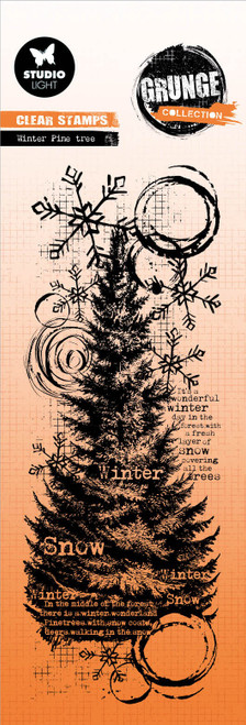 Studio Light Grunge Clear Stamp-Nr. 678, Winter Pine Tree 5A0023NM-1G6L0 - 8713943152034