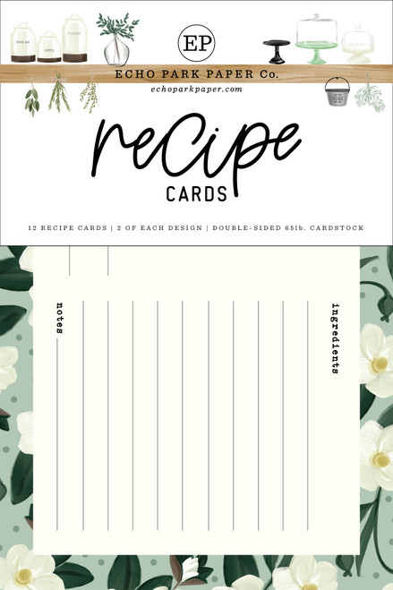 Echo Park Recipe Cards-Home Again - 5A0023R7-1G6WG - 691835422398