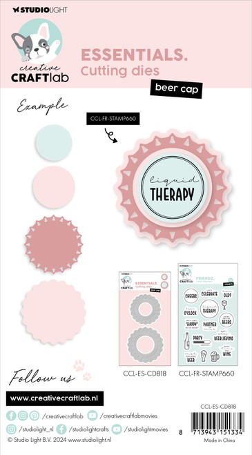 Studio Light Essentails Cutting Die-Nr. 818, Beer Cap 5A0023L4-1G6MD