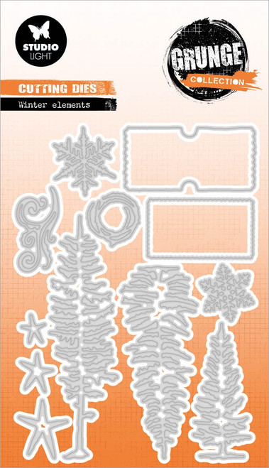 Studio Light Grunge Cutting Die-Nr. 832, Winter Frame - 5A0023NJ-1G6MF - 8713943152157