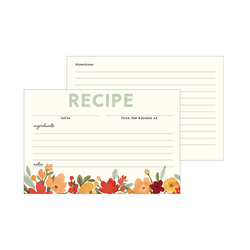 Echo Park Recipe Cards-Hello Autumn 5A0023RP-1G6WY