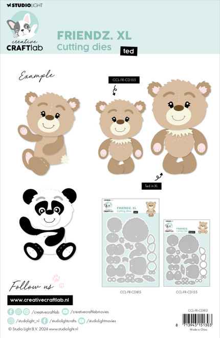 Studio Light Friendz Cutting Die-Nr. 815, Ted XL - 5A0023JX-1G6MW