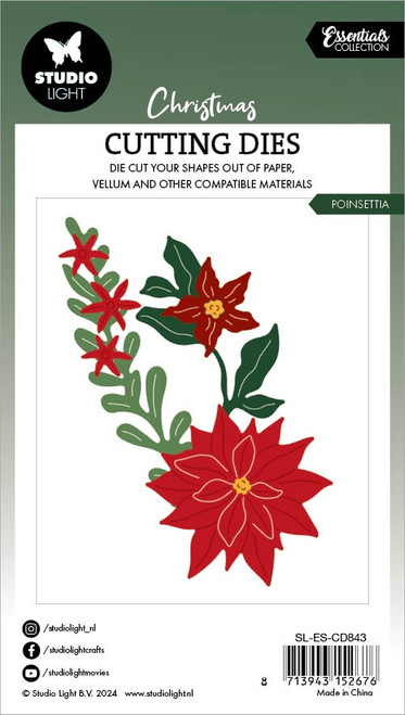 Studio Light Essentials Cutting Die-Nr. 843, Poinsettia - 5A0023NQ-1G6MZ Studio Light Essentials Cutting Die-Nr. 843, Poinsettia - 5A0023NQ-1G6MZ