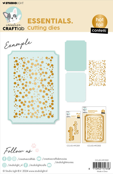Studio Light Essentials Hot Foil Cutting Die-Nr. 02, Confetti - 5A0023J7-1G6N2 Studio Light Essentials Hot Foil Cutting Die-Nr. 02, Confetti - 5A0023J7-1G6N2