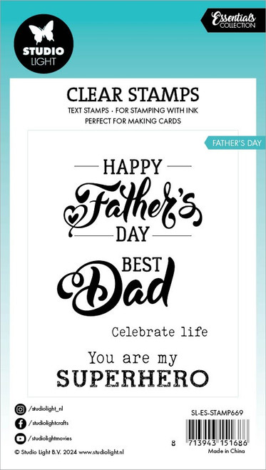 Studio Light Essentials Clear Stamps-Nr. 669, Father's Day - 5A0023MM-1G6N6