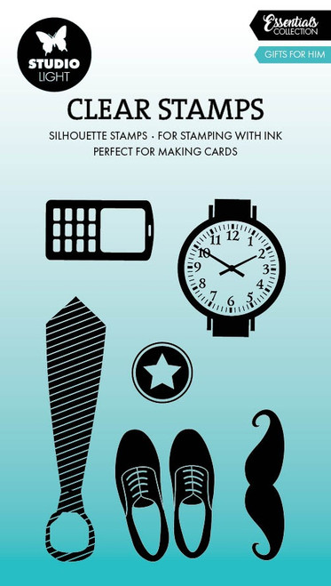 Studio Light Essentials Clear Stamps-Nr. 667, Gifts For Him - 5A0023M5-1G6N9 - 8713943151662