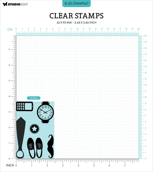 Studio Light Essentials Clear Stamps-Nr. 667, Gifts For Him 5A0023M5-1G6N9